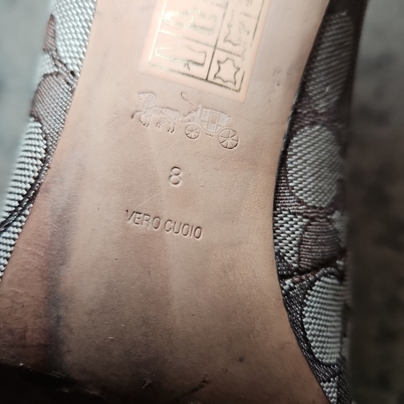 Coach Womens Brown Skyler Pump In Signature Jacquard 8 - Picture 13 of 16